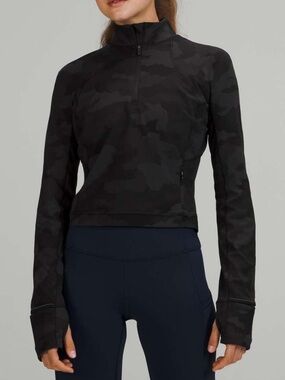 Lululemon Its Rulu Run Cropped Half-Zip